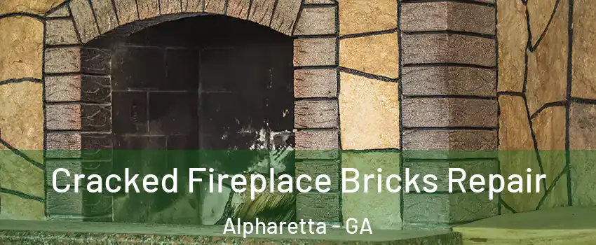  Cracked Fireplace Bricks Repair Alpharetta - GA