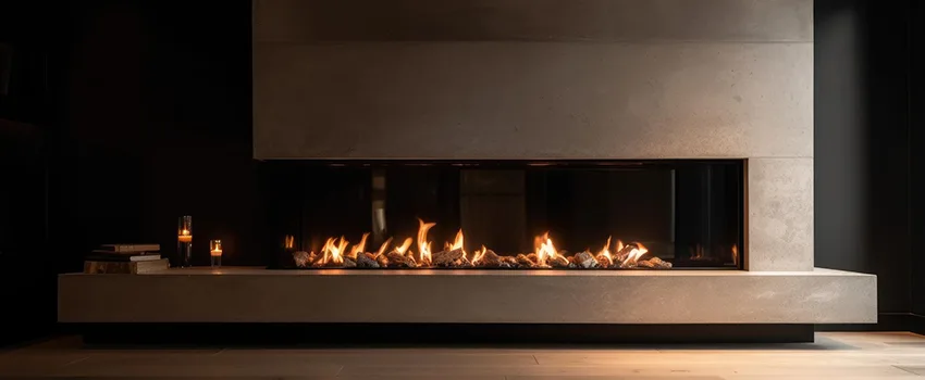 Gas Fireplace Ember Bed Design Services in Alpharetta, Georgia