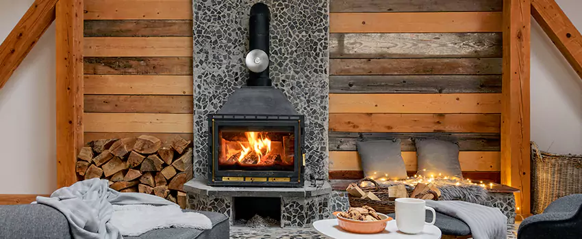 Thelin Hearth Products Direct Vent Gas Stove Fireplace Inspection in Alpharetta, Georgia